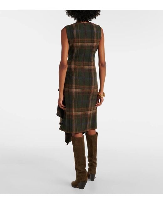 Robe Midi En Laine Melangee Polo Ralph Lauren en coloris Green