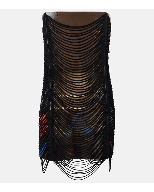 Jean Paul Gaultier Black X Shayne Oliver Printed Minidress