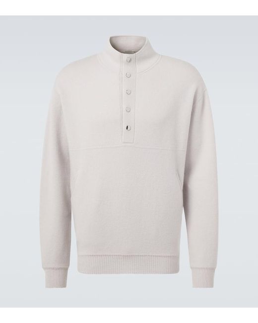 Allude Pullover Aus Wolle Und Kaschmir in White für Herren