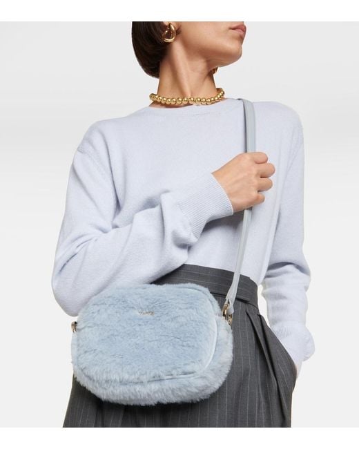 Max Mara Blue Small Teddy Camera Bag