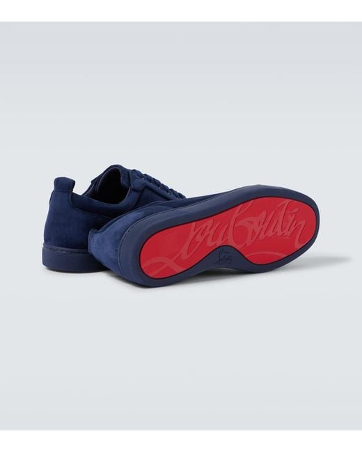Christian Louboutin Blue Louis Junior Flat Sneakers for men