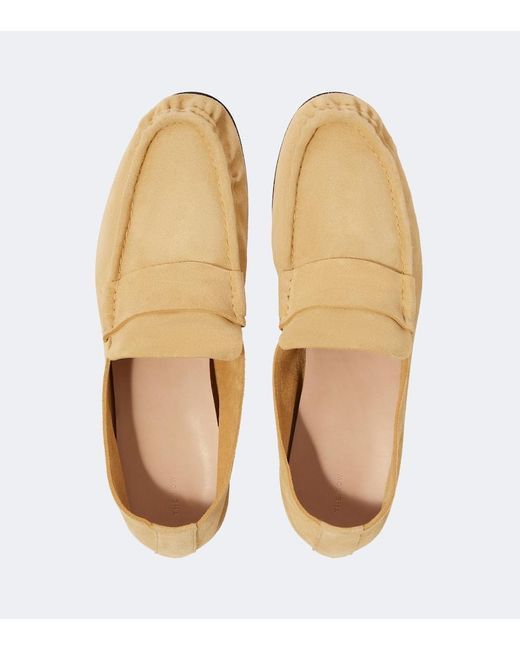 The Row Natural Suede Loafers for men