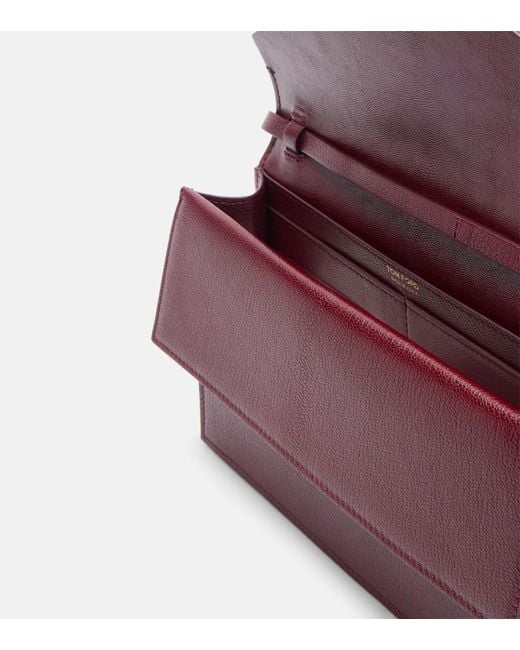 Tom Ford Red Aube Mini Leather Crossbody Bag