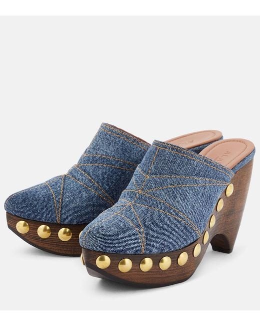 Alaïa Blue Alaïa Le Sabot Clogs
