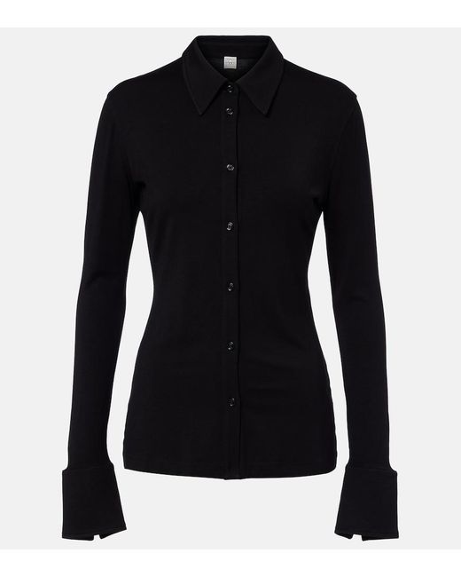 Totême Black Jersey Shirt