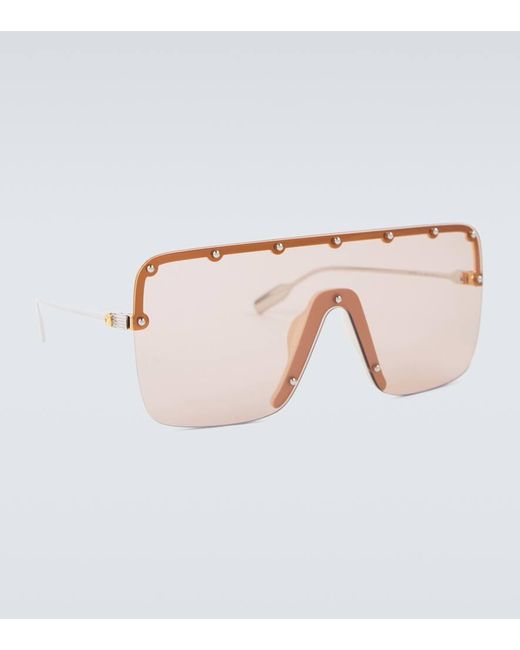 Gucci Natural Mask-frame Sunglasses for men