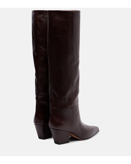 Paris Texas Brown Jane 60 Leather Knee-High Boots