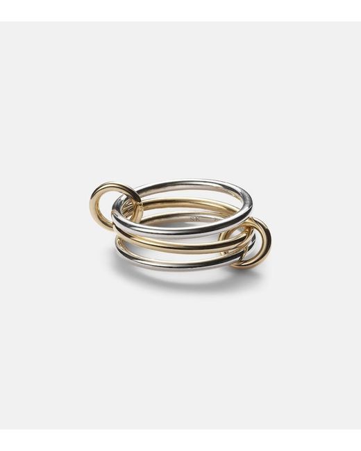 Spinelli Kilcollin Metallic Solarium 18Kt And Sterling Linked Rings