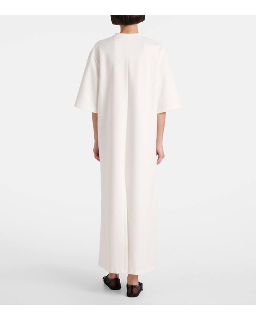 Wardrobe NYC White Cotton-Blend T-Shirt Dress
