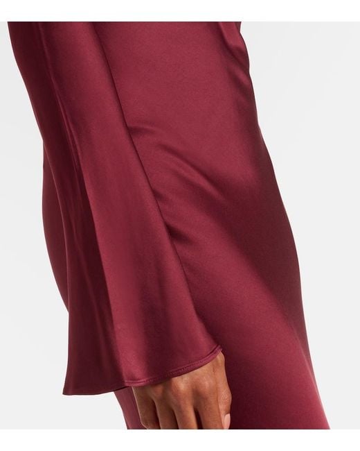 ROTATE BIRGER CHRISTENSEN Red Robe Signe Aus Satin