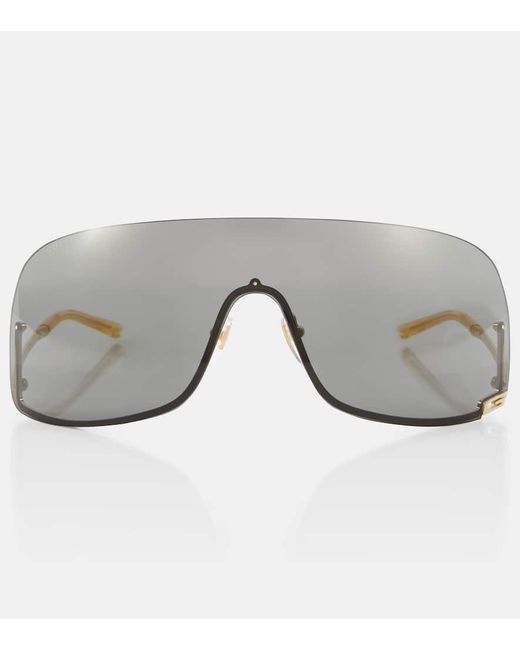 Gucci Gray Eckige Sonnenbrille