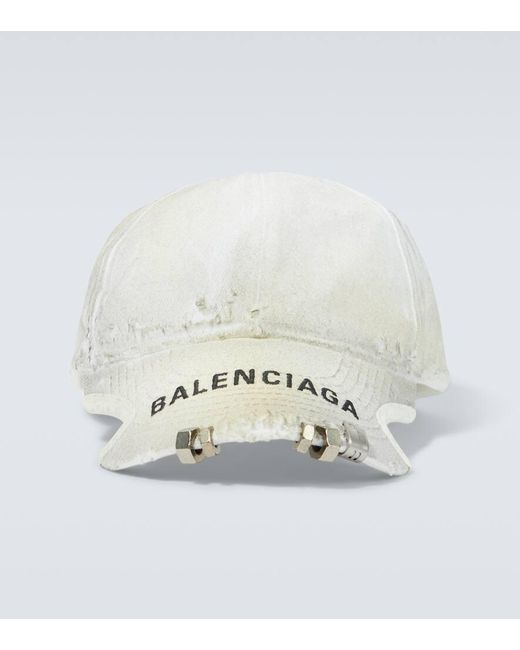 Balenciaga Baseballcap in White für Herren