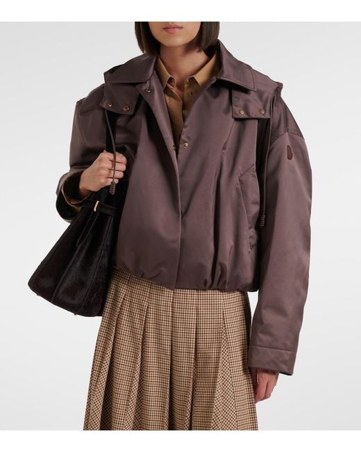 Moncler Brown Chevreuil Hooded Blouson Jacket