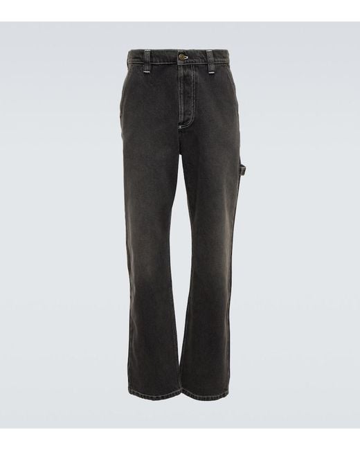 Winnie New York Gray Straight Jeans for men