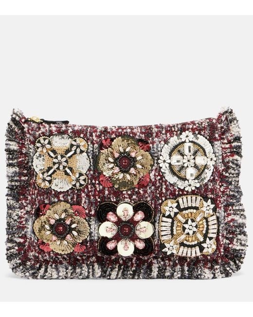 Pouch Small De Jacquard Adornado LaDoubleJ de color Multicolor