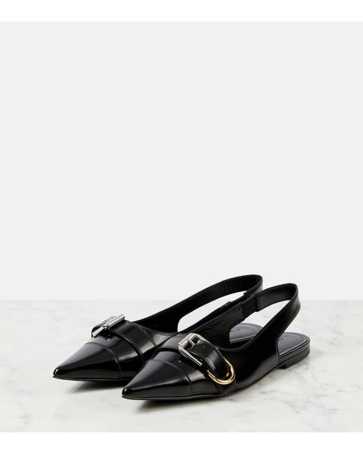 Ballerine slingback Voyou in pelle di Givenchy in Black