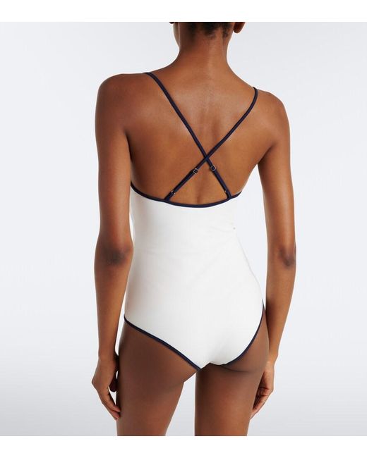 Prada White Jersey Swimsuit