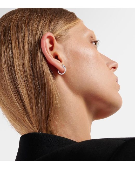 Repossi White Serti Inverse Xs 18Kt Single Earring With Diamond