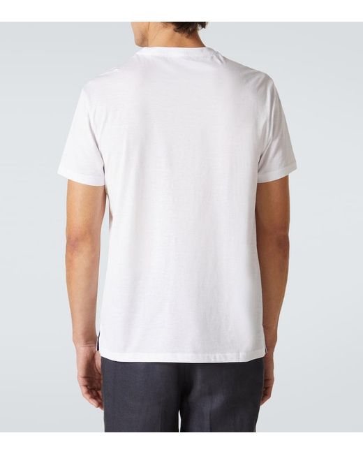 Ralph Lauren White Cotton Jersey T-Shirt for men