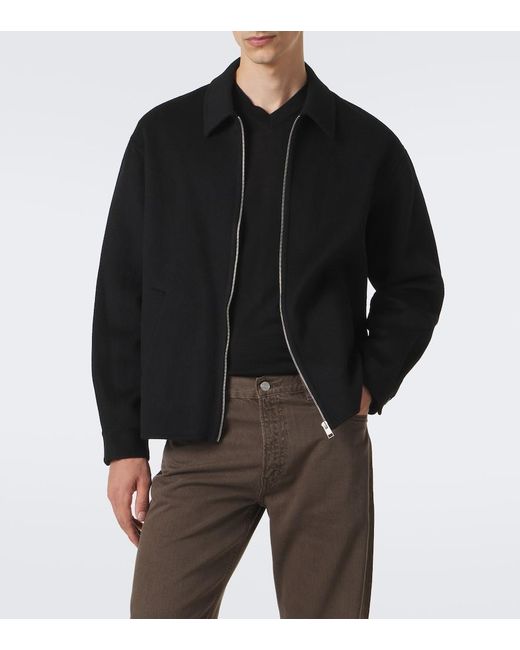 FRAME Black Wool Jacket for men