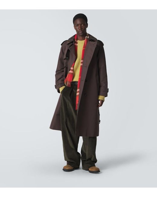Sciarpa Check di Burberry in Red da Uomo