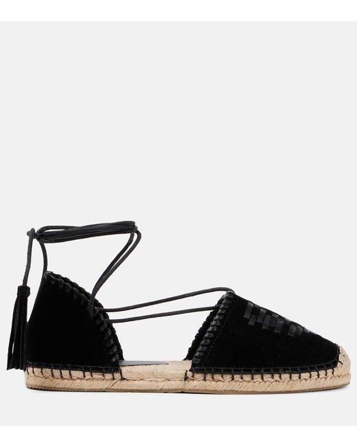 Isabel Marant Black Celsi Leather Espadrilles