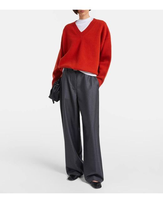 Rohe Red Pullover Aus Einem Wollgemisch