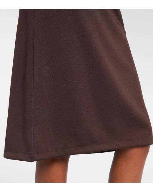 Courreges Brown Interlock Tracksuit Midi Skirt