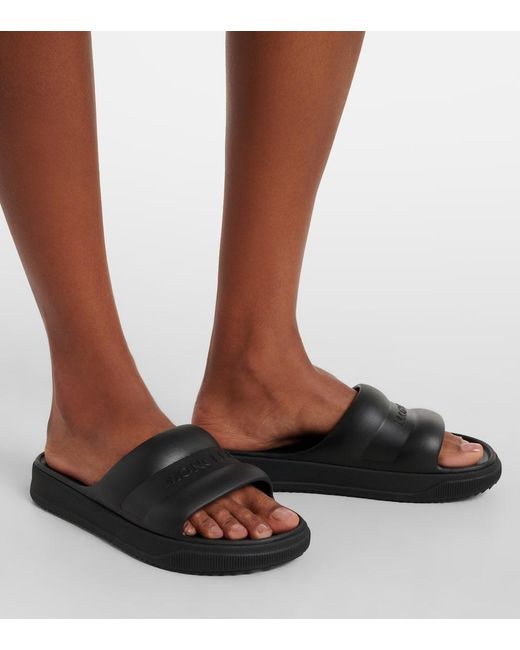 Moncler Black Altive Slides