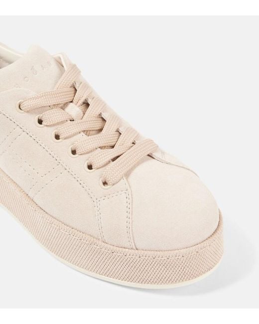 Hogan Natural H681 Suede Platform Sneakers