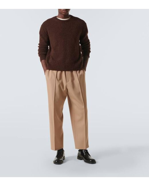 Jil Sander Hose Aus Woll-Gabardine in Natural für Herren