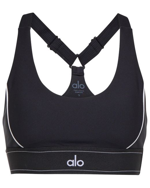 Alo Yoga Synthetic Airlift Suit Up Sports Bra in Black | Lyst