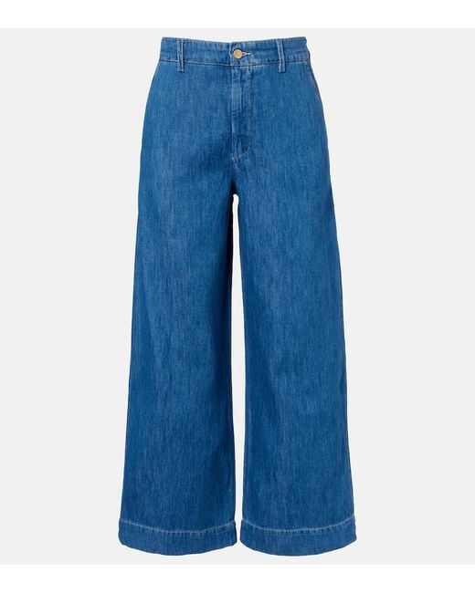 Max Mara Blue Astice Wide-Leg Jeans