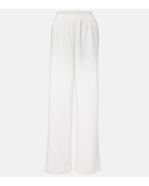 Wardrobe NYC White Jersey Wide-Leg Pants