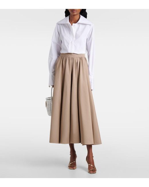 Patou White Violin Cotton Poplin Shirt