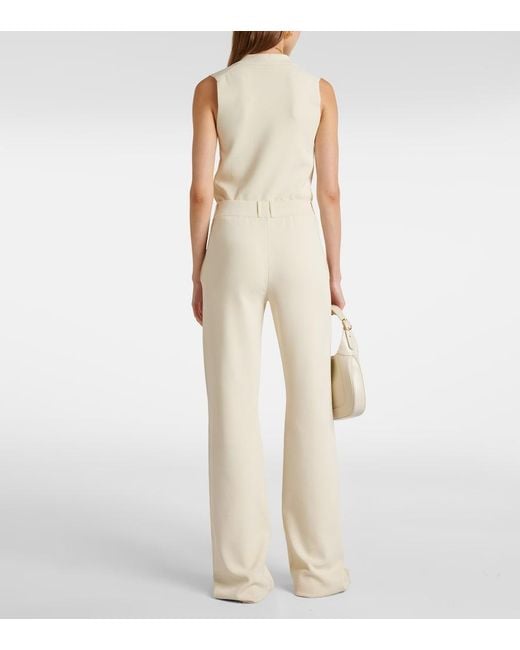 Joseph White Milano Mid-Rise Straight Pants