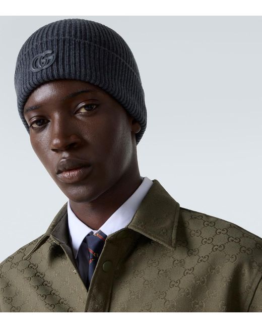 Berretto Double G di Gucci in Black da Uomo