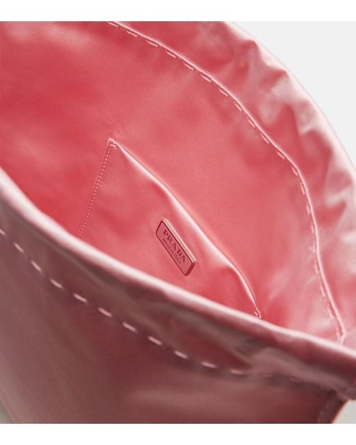 Prada Pink Wish Silk Satin Pouch