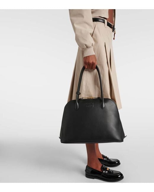 Sac Softy Small En Cuir Miu Miu en coloris Black