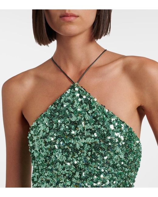 The Sei Green Sequined Gown