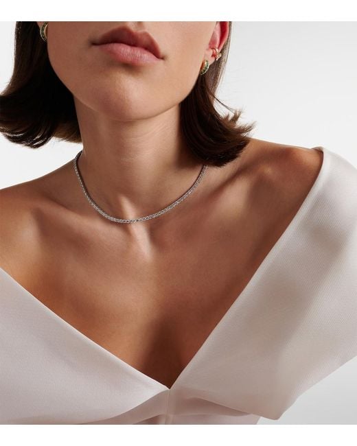 Anita Ko White Hepburn Large 18Kt Choker With Diamonds