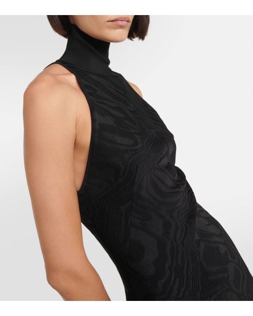 Embellished taffeta gown in black - Alaia