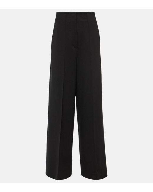 Dorothee Schumacher Black High-Rise Wide-Leg Pants