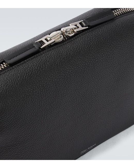 Tom Ford Black Leather Crossbody Bag for men