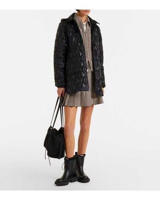 Moncler Black Kickstream Rain Boots