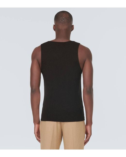 Dries Van Noten Top Aus Wolle in Black für Herren