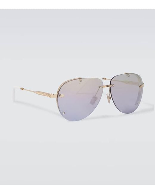Occhiali Da Sole Aviator Neodior A1U di Dior in Metallic da Uomo