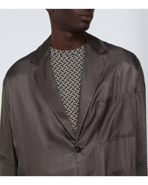 Blazer Da Abito di Giorgio Armani in Gray da Uomo