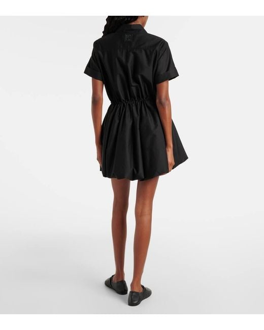 Loewe Black Minikleid Balloon Aus Gabardine