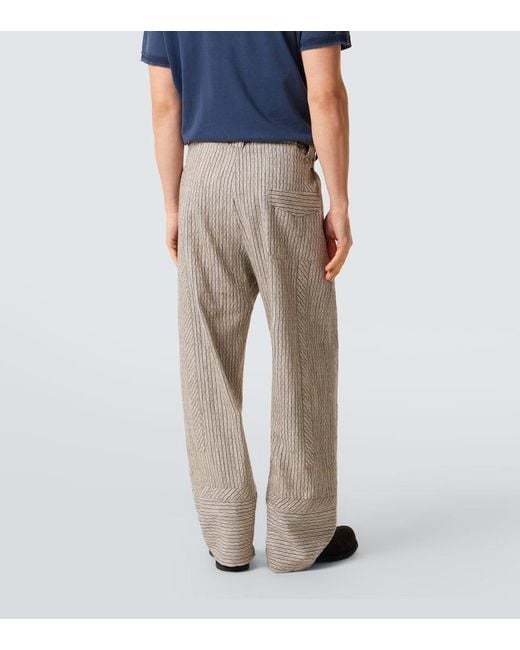 Kiko Kostadinov Natural Kyan Cotton And Linen-Blend Straight Pants for men